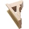Ekena Millwork 8-in W x 16-in D x 24-in H Balboa Slat Rough Cedar Woodgrain TimberThane Outlooker, Primed Tan OUTUR080X16X24BOA24RCPR - alternate 6